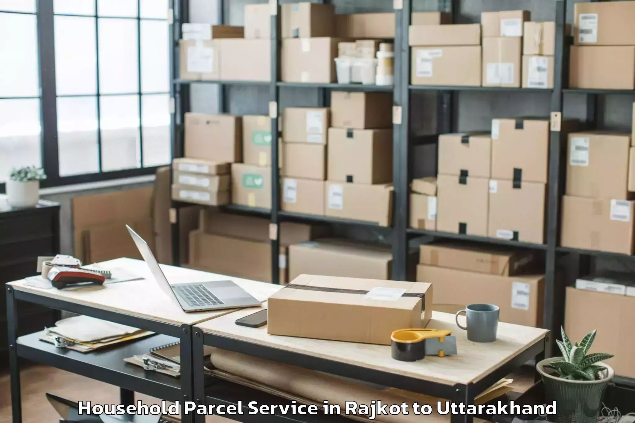 Book Rajkot to Uttarakhand Technical Universi Household Parcel Online